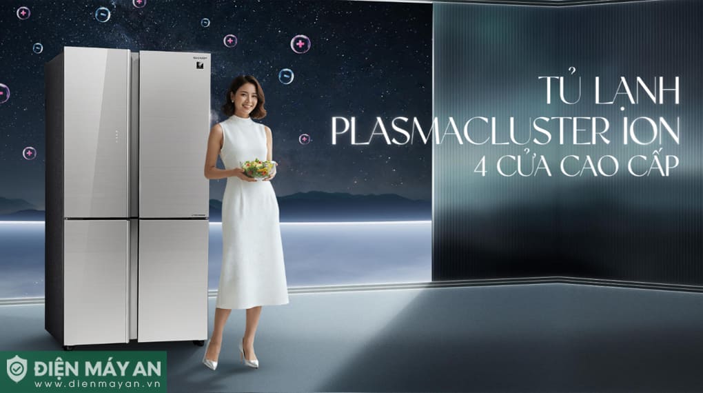 Tủ lạnh Sharp Inverter 572 lít Multi Door SJ-FXP650VG-SL